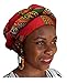 Dupsie's Red African Dashiki Print Ankara Modu Hat Pre-tied Head wrap