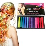Color clasificado: 12 colores del conjunto de tiza para cabello. Los colores se pueden mezclar juntos o ser individuales, haciendo que su cabello combine con una variedad de colores