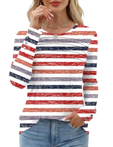 Trendy Womens Fall Tops Long Sleeve Dressy Casual Office 25 womens fall tops - color stripes