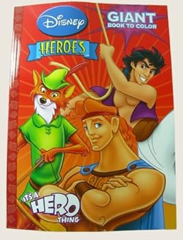 Paperback Disney Heroes Giant Book to Color ~ It's A Hero Thing Book