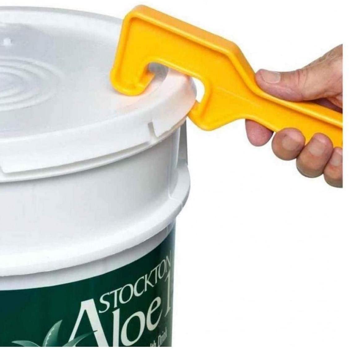 HEMOTON 6 Pièces Ouvre-Couvercle Seau Peinture - Outil Plastique Universel Pour Bidon D'1 Gallon