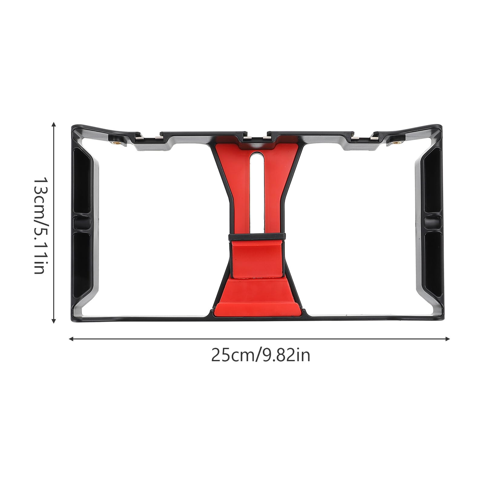 Stabilisateur Smartphone pour Téléphone Portable, Support Vidéo pour Téléphone en Abs Noir, Usage Horizontal et Vertical, Connectable Trépied, pour Vidéo