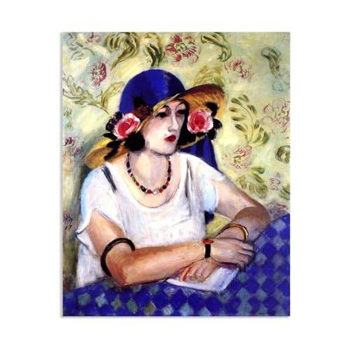 Impression sur toile Henri Matisse Le chapeau de paille italien art mural