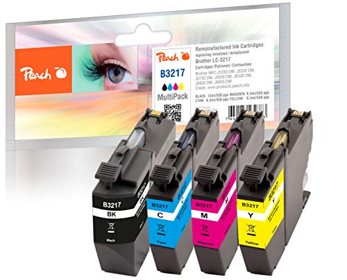 Cartouches d'encre LC-3217VALP Peach pour des impressions nettes et durables