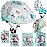 alles-meine.de GmbH 5 TLG. Set: - Sicherheitsset - Kinderhelm / Fahrradhelm - Disney die Eiskönigin - Frozen - Gr. 52 - 56 - Circa 3 bis 15 Jahre - Größen verstellbar / mitwachse..