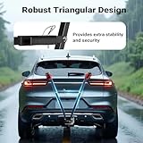 Wiltec Towbar Bike Rack for Cars 45 kg Ideal for Transporting up to 3 Bicycles, Cycle Carrier for Towball Mounting, Universal Fit, Sturdy Steel Frame, Easy Installation, Space-Saving Design - Image 6