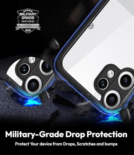 Image of KAPAVER Essential Back Cover Case Compatible with CMF Phone 2 Pro - Black (PC+TPU) (CMF Phone 2 Pro - Black)