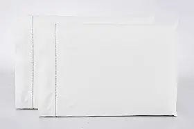 Kit 2 Fronhas Avulsas Percal 400 Fios Ponto Palito 100% Algodão (White)