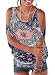 Floral Summer T Shirt Women Short Sleeve Cold Shoulder Loose Fit Pullover Casual Top