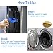 Front Load Washer Door Prop, Washer Door Prop Magnetic, ,Flexible Single Port Washing Machine Door Prop for Front Load Washing Machines to Keep Dry and Open(blue)