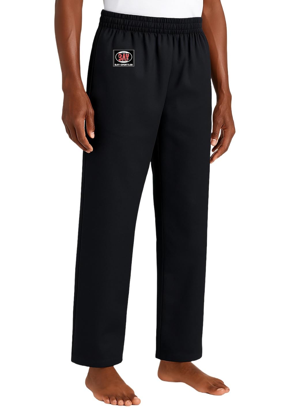 Baumwollhose Kick Pant Traditional Basic Karate Hose 8 UZ schwarz 100% Baumwolle Kampfsporthose Kickboxen Taekwondo Kung Fu Herren Damen Kinder