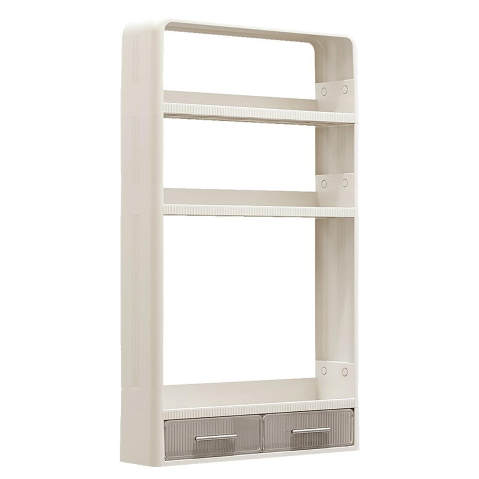 HIKKY3 Tier Bathroom Shelf Wall Mounted Storage Shelf, No Drilling Shower Storage Rack with Hook Bathroom Storage Cabinet, Shower Storage Shelf Adhesive Shower Hanger Storage Rack