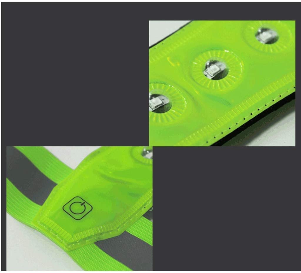 chaleco reflectante, LED Adult Adjustable Night Running Reflective Vest