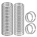 Vegena Anelli Portachiavi Piatto Portachiavi in Metallo Anelli Chiavi, Acciaio Inox Argentato Circolare Anello Circolare Portachiavi per Auto Chiavi Domestiche Organizzazione (28mm,32mm+100 Pezzi)