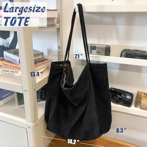 Image of Canvas Tote Bag for Women Large Hobo Shoulder Bag for Work Travel Casual Message Bag Tote Purse handbags