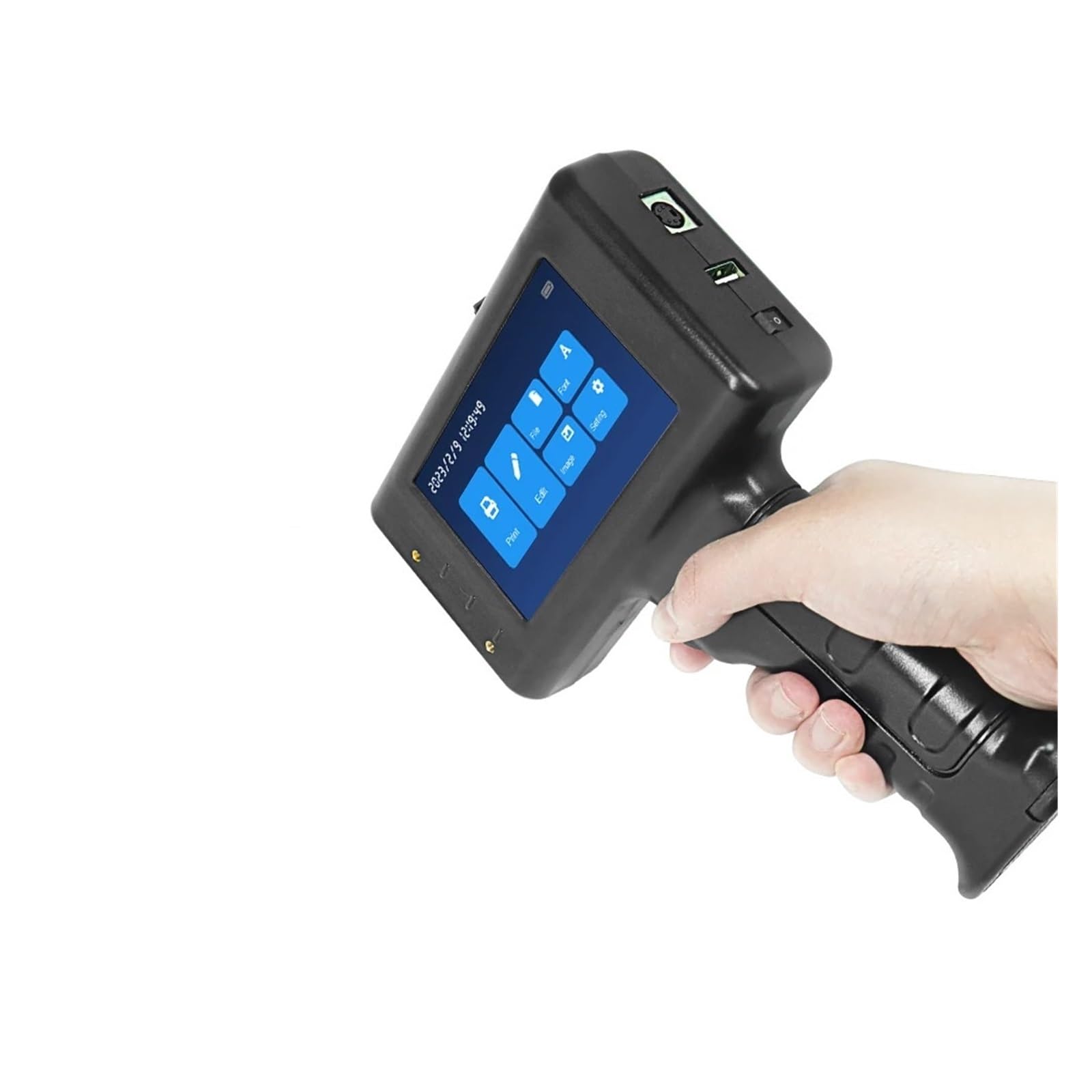 Mini stampante, Stampante a getto d'inchiostro portatile intelligente, macchina di codifica automatica, etichetta for linea di assemblaggio, imballaggio di sacchetti, codice QR, codice a barre, data d