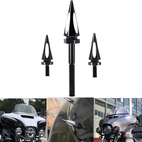 Miniatura 6 de Tornillos para parabrisas de carretera Glide color negro, tornillos para parabrisas para modelos Harley Touring Street Glide (Street Glide 2014+)