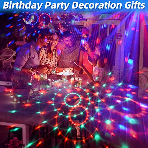 Disco Ball Party Light [2-Pack], Sound Activated Dj Lights, With Remote Control Rgb Strobe Lamp Usb 7 Modes Led Stage Bar Light For Home Room Karaoke Christmas Halloween Decorations Wedding Show Club #TOP5