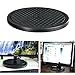 5 Pack 10 Inch Lazy Susan Turntable Organizer, Non Skid Large Lazy Susan Turntable for Cabinet, Computer or Laptop, Plastic Turn Table, Black - by RamPro