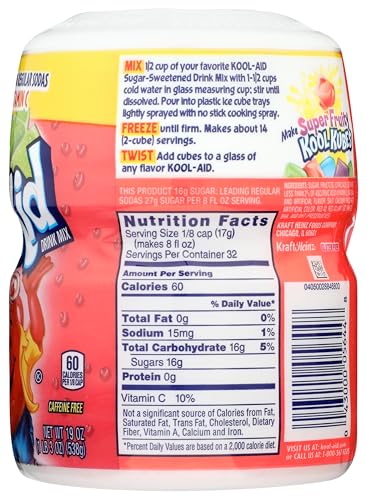 Image of Kool-Aid Sweetened Cherry Limeade Powdered Drink Mix, Caffeine Free, 19 oz Jar