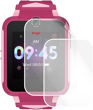 Clock Screen Protector Compatible with Engo TCL MT42 Full Coating Transparent TPU Film 2 Pieces