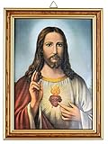 herz jesus kirche ANWENDUNG: Wandbild gerahmt kommt fertig zum Aufhängen. Es ist die ideale Ergänzung zur Christlichen Wohnraumdekoration