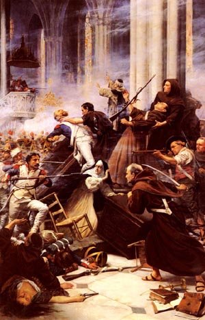 Peinture à l'huile Saragossa de Harold Piffard, toile d'art 12x16