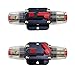 KUMEED 12V DC 20A 30A 40A 50A 60A Car Audio Inline Circuit Breaker Fuse for System Protection (50A)