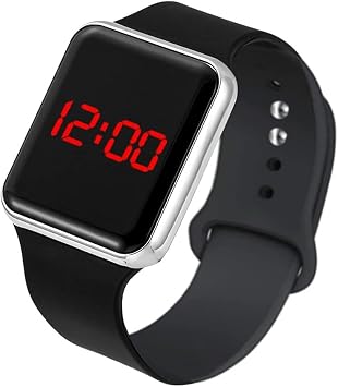 Men Watches Sports Digital Watch Women Men Square Led Watch Silicone Electronic Watch Women Watches Digital Ladies Watches Women Watches Color Black