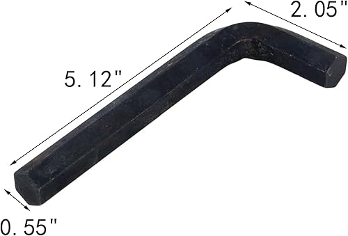 Miniatura 22 de MY MIRONEY Llave hexagonal métrica de 0.669 in Llave hexagonal de plata en forma de L Llave hexagonal Herramienta de reparación plateado