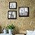 Stonebriar Decorative Square Wall Mounted Gallery Frames, Wood, Black, Set of 3