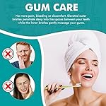 [KENT] CLASSIC Medium Head Extra Soft Toothbrush, Sensitive Teeth & Gums for Adults & Teens - (Set of 6) - Image 2