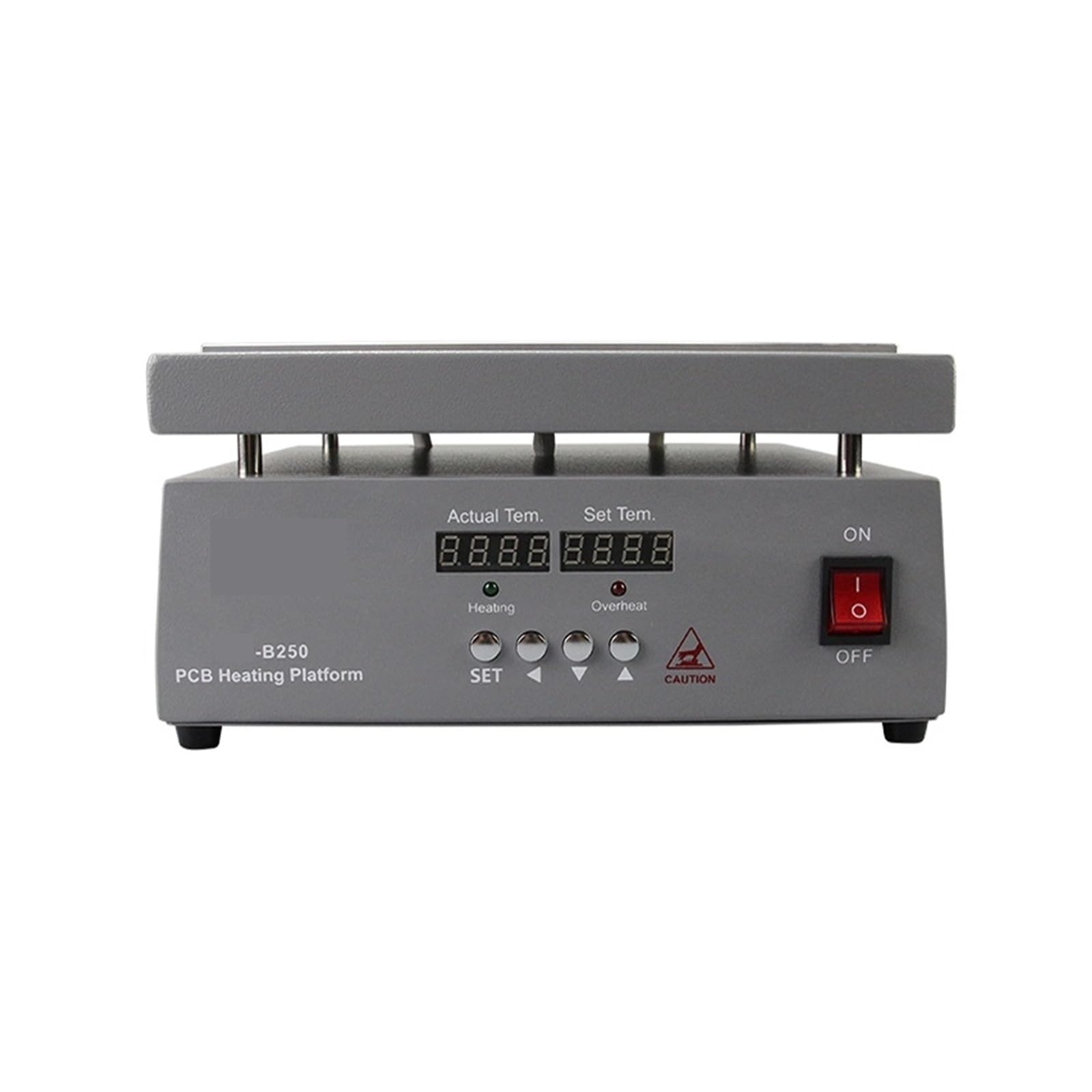 Lötheizplatte, B250 Digitalanzeige, Temperaturregelung, Leiterplatten-Heizplattform, 300 W-3300 W, LED-Heizelement, Vorwärmstation, Heiztisch