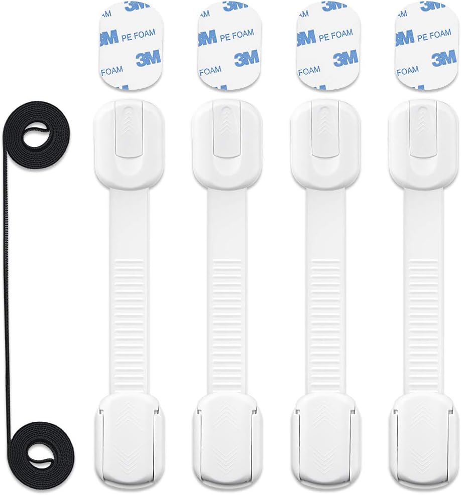 Child Safety Cupboard Locks Adjustable Baby Proof Cupboard Lock Self