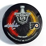 2016 Stanley Cup Playoffs 1st Round Capitals vs Flyers NHL Hockey Puck - Hockey Cards