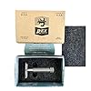 Rex Supply Co., Rex Envoy 3‑Piece Double‑Edge Safety Razor | Marine‑Grade Stainless Steel | Sure‑Grip Knurled Handle, Handcrafted in USA | Includes 5 Blades | Medium Gap Precision Shave #1