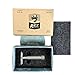 Rex Supply Co., Rex Envoy 3‑Piece Double‑Edge Safety Razor | Marine‑Grade Stainless Steel | Sure‑Grip Knurled Handle, Handcrafted in USA | Includes 5 Blades | Medium Gap Precision Shave