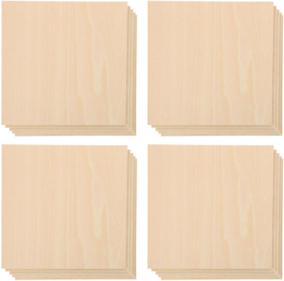 20pcs Wooden Planks for Craft, Beige Wood Boards with Versatile Design and Easy to Cut Features, for DIY Projects and Creating Artwork