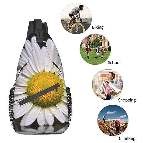 Sac à dos léger Daisy noir unisexe avec sangles ergonomiques ajustables - 6