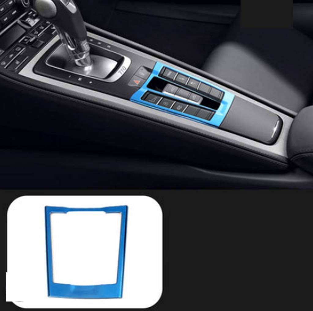 New Protective Gear Button Cover Compatible with Porsche 718 Boxster 2016-2020 (Blue)
