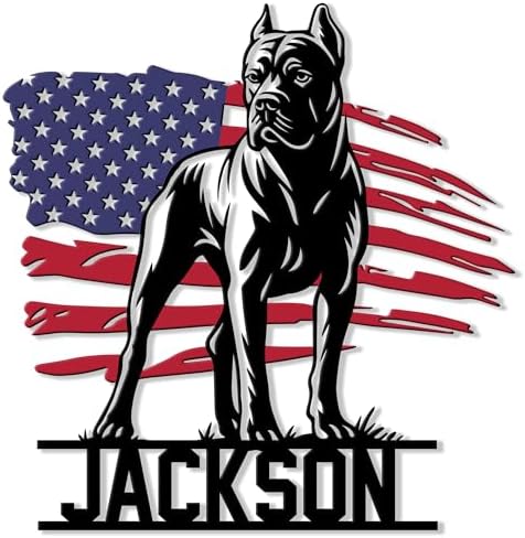 Custom Cane Corso Metal Sign – Personalized Name Wall Decor for P...