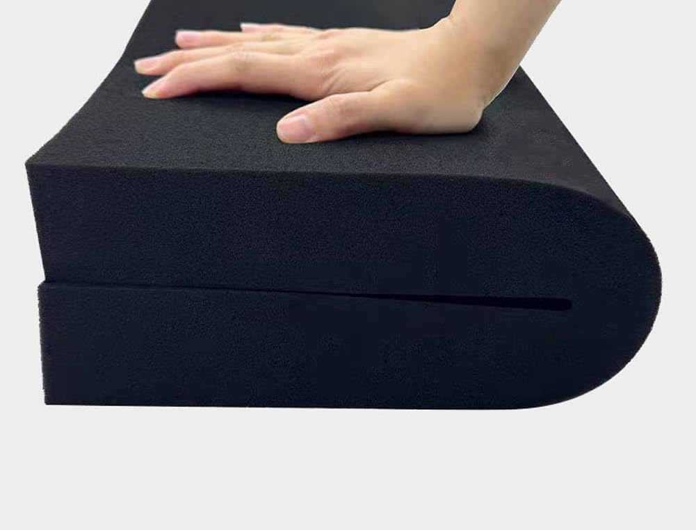 Set of 2 High Density Foam,Cuttable Foam Cushion Replacement Sofa Stool Chair Mattress Seat Padding,1''/2''/3''Thick Square Memory Foam (White,3" Thick - 22"x22")