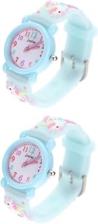 2Pcs Relógios De Quartzo Relógios Para Meninos Relógios Para Meninas Relógios Para Meninos Relógios De Pulso Para Meninas Relógios Para Crianças Relógios Para Meninas Relógio De