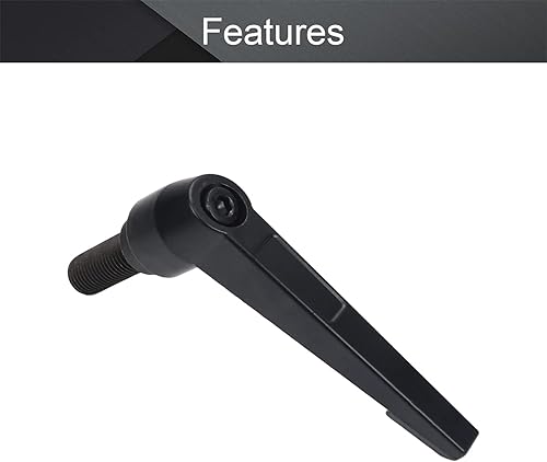 Miniatura 78 de Othmro 2 piezas de palanca de sujeción con rosca M8 Palanca de trinquete, aleación de aluminio ajustable con botón de bloqueo con perno roscado 2