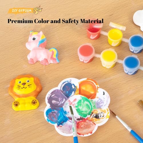 Image of SUPER TOY DIY Mould and Paint Craft kit, Paint Your Own Unicorn Painting Kit Plaster Figurine Set with Pigments, Palette & Mold Art & Craft Set - Educational Toys for 3-12+ Year Old Boy & Girl