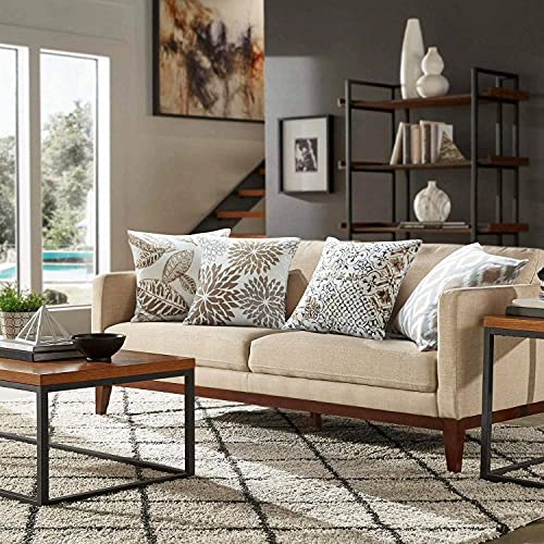 image for Phantoscope Set of 4 New Living Series Fall Leaf Geometric Coffee Thro