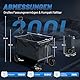 TIMBER RIDGE Bollerwagen Faltbar 200L mit Getränkehalter Verstellbarem Griff, Gartenwagen für Alle Gelände, Draussen Camping Einkaufen, 100kg Belastbarkeit