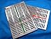 German Stainless 2 Dental Sterilization Cassette Rack Tray Box for 20 Surgical Instruments