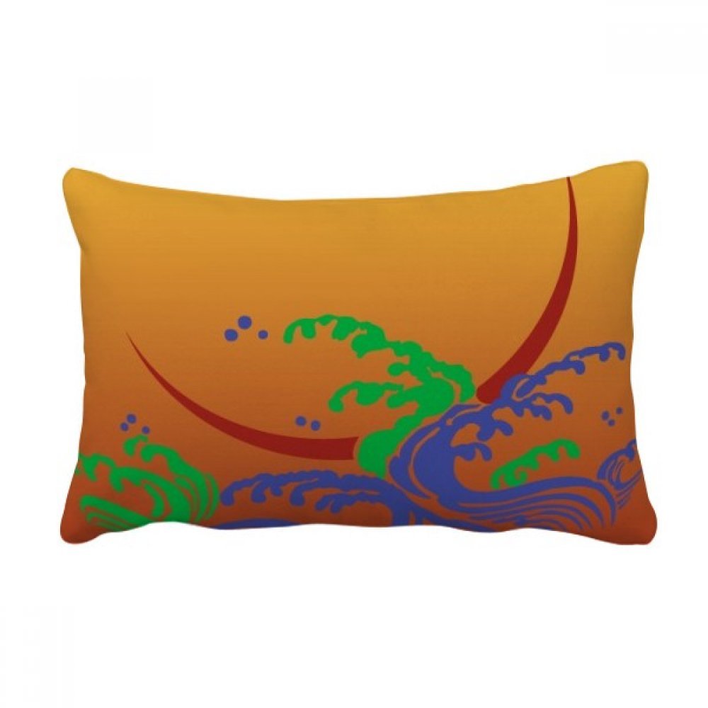 Coussin culture japonaise 16x24 pouces, idée cadeau déco canapé idéale