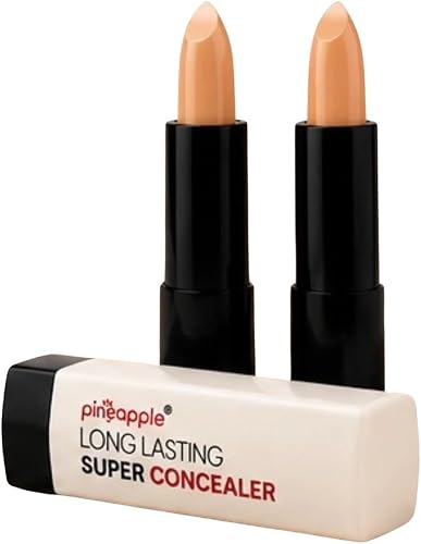 Pineapple Long Lasting Super Concealer 5 g, No 2. Creamy, long-lasting concealer stick with a blendable, medium-to-full coverage formula that effortlessly conceals blemishes and imperfections